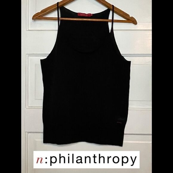 n:PHILANTHROPY Sleeveless Top w/ Spaghetti Straps - Picture 1 of 6
